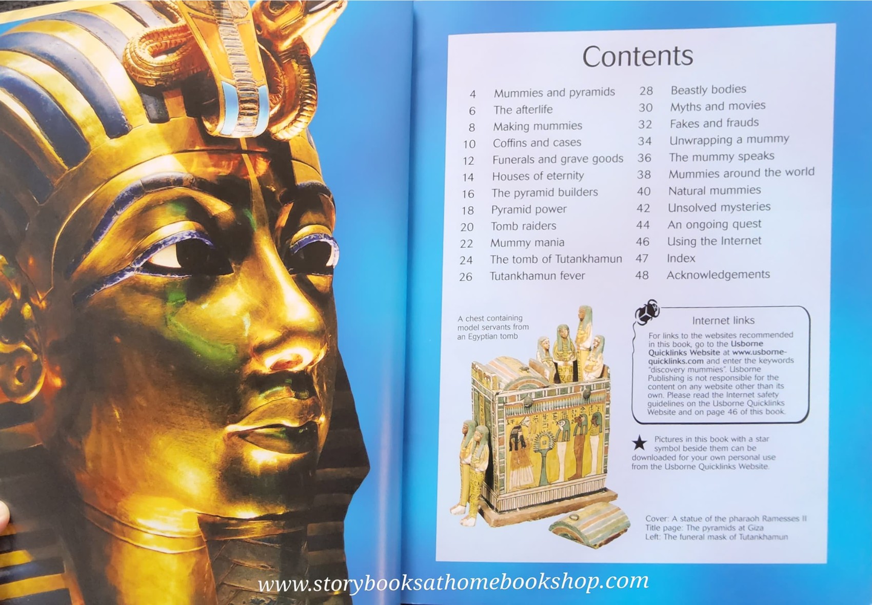 KNOWLEDGE BOOK** ♥️♥️USBORNE DISCOVERY INTERNER-LINKED: MUMMIES&PYRAMIDS♥️♥️