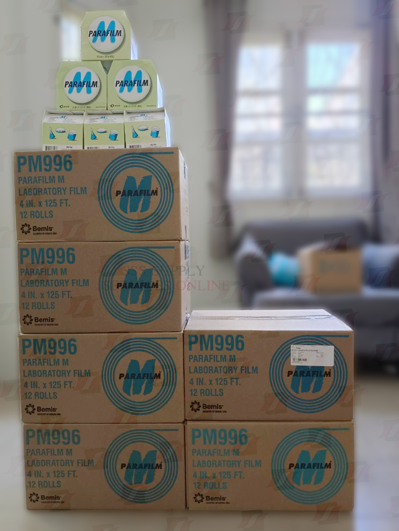 พาราฟิล์ม เอ็ม Parafilm M ขนาด 4 นิ้ว ยาว 125 ฟุต