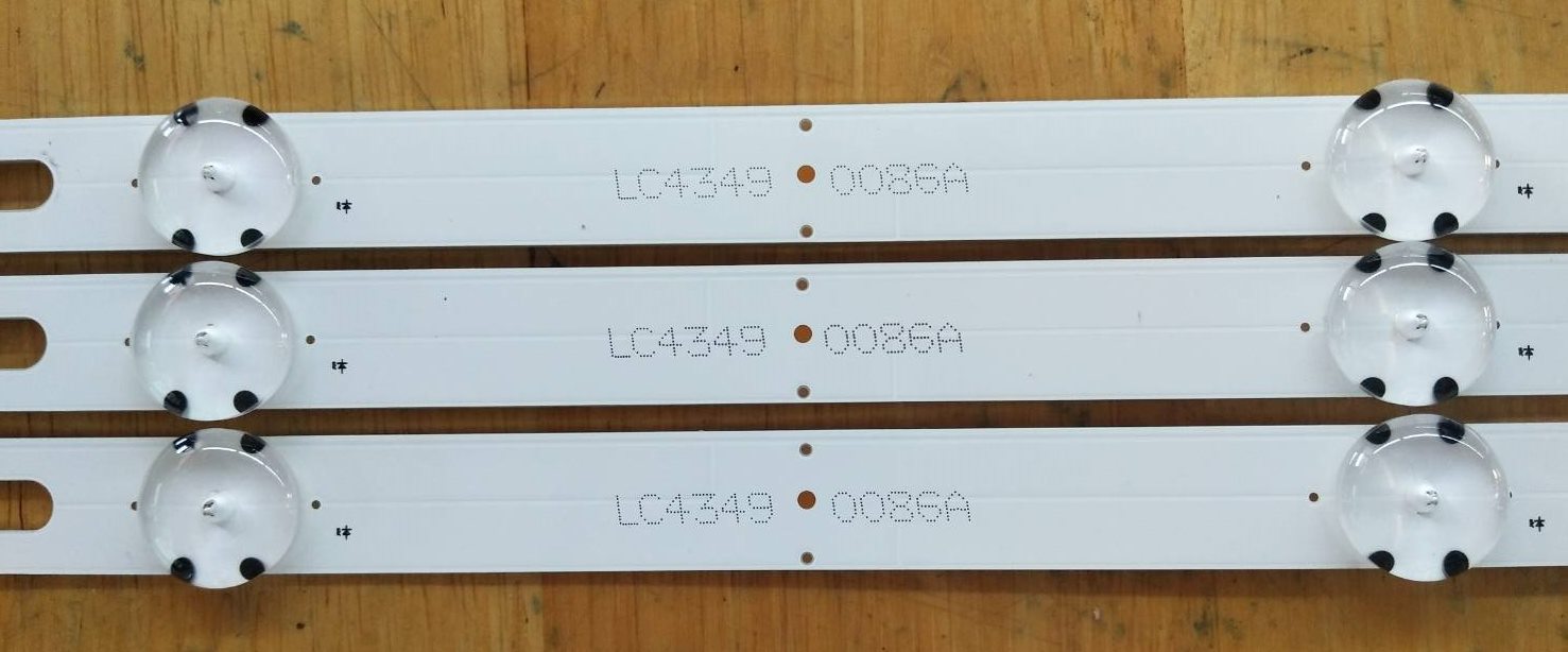 หลอดแบล็คไลท์ LG อะไหลแท้/มือสองพร้อมใช้งาน รุ่น43UJ630T*43UJ652T*43UU660H*43UK6300PTE*43UK6320PTE(หลอดรุ่นนี้มีหลายเวอร์ชั่นมาก ต้องใช้กับเวอร์ชั่นที่หลอดเหมือนกันเท่านั้น)