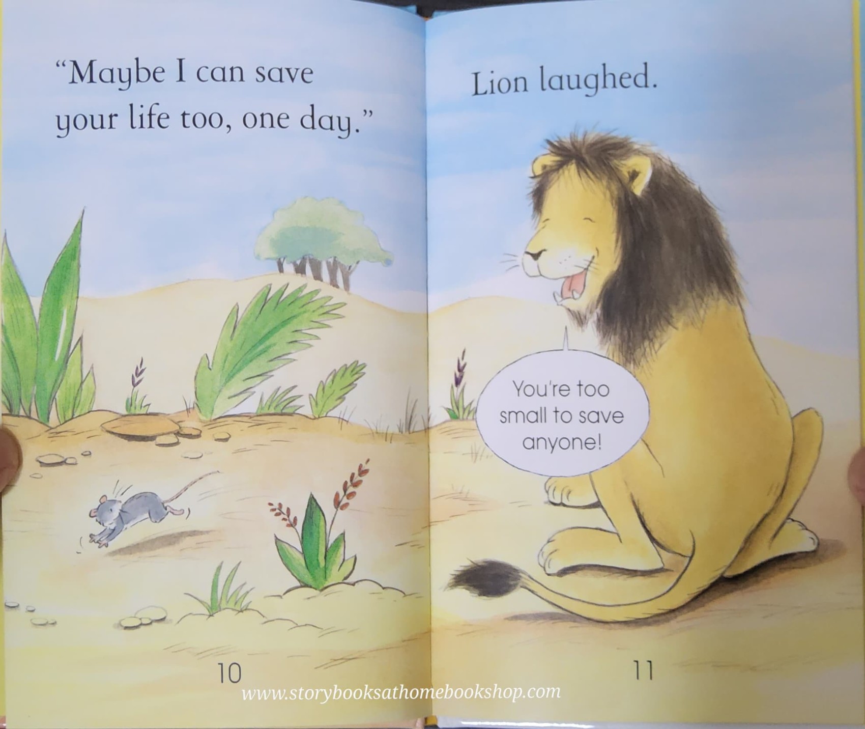 หนังสือนิทานปกแข็ง** 🍅🍅USBORNE FIRST READING:THE LION AND THE MOUSE