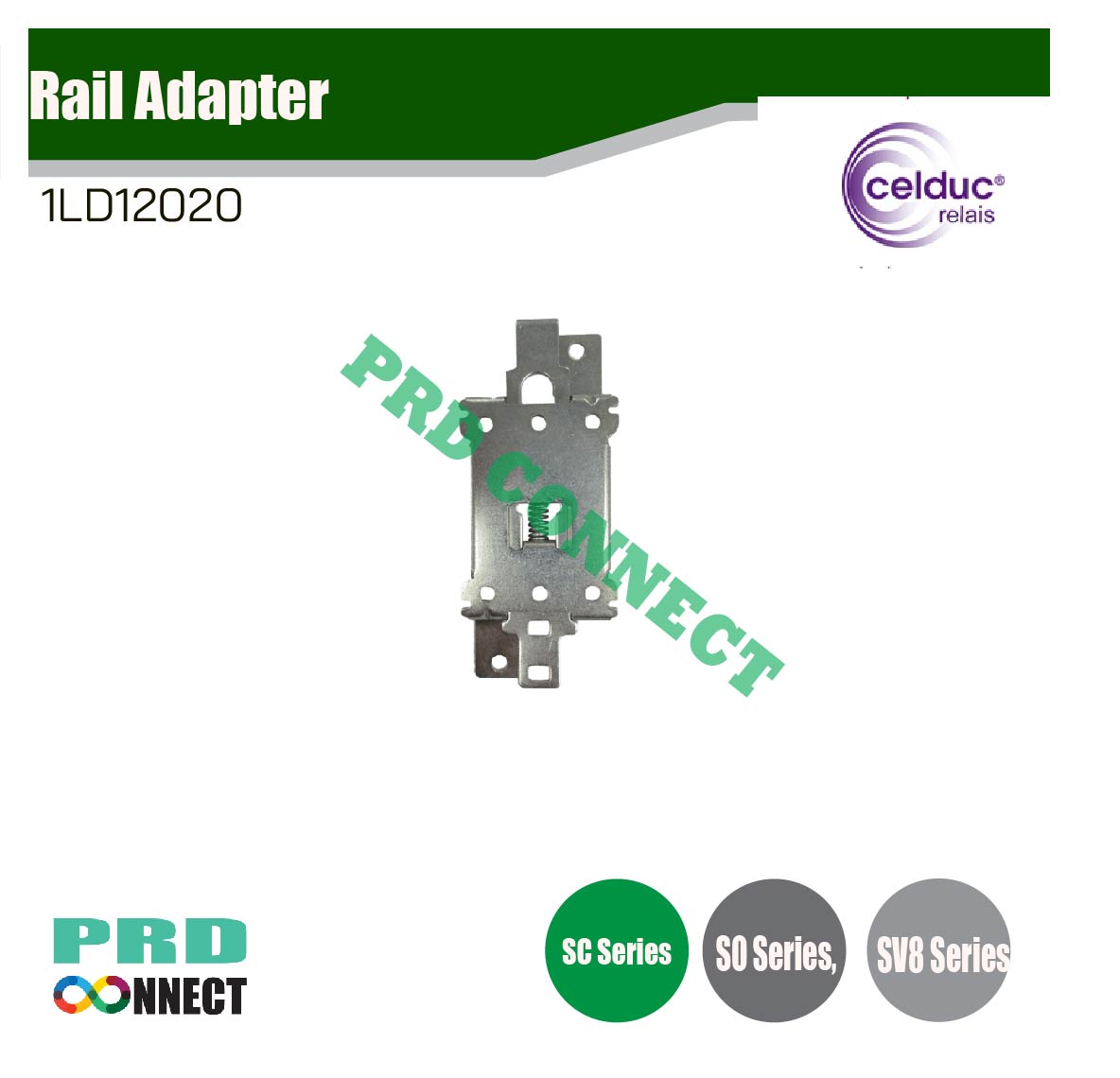1LD12020, Rail Adapter, Celduc