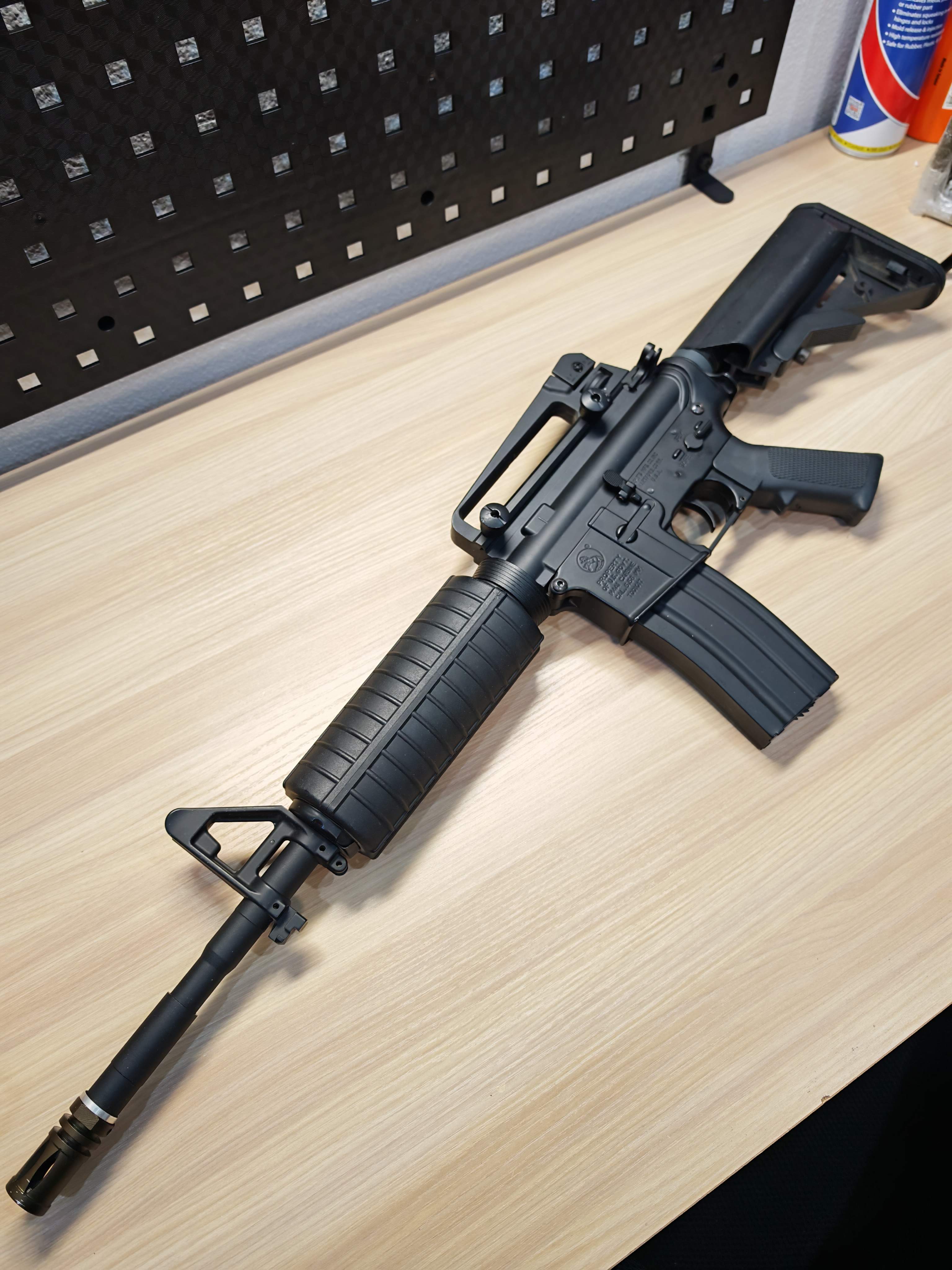 E&C 701 Colt M4A1 บอดี้โลหะ เรียกมือ1 ยังได้ AEG BB Gun บีบีกัน Airsoft Gun ปืนอัดลม ปืนยาวไฟฟ้า มือสอง