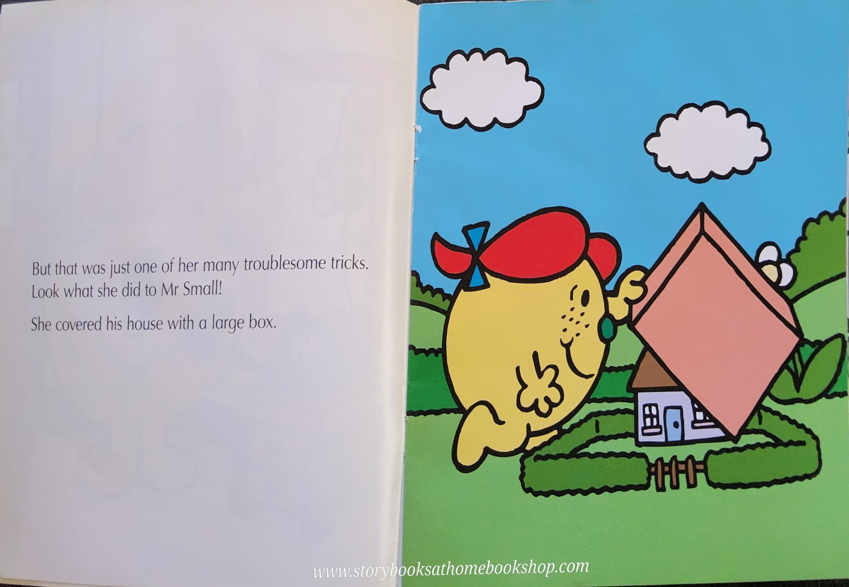 หนังสือ Bestseller Small book** **หนังสือนิทานปกอ่อน** 👉LITTLE MISS&MR.MEN👍 🍅🍓LITTLE MISS TROUBLE CHANGES COLOUR BY Roger Hargreaues