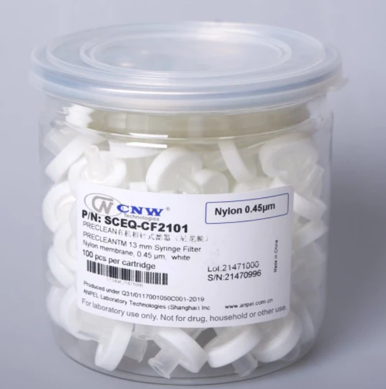 Nylon Syringe Filter 13mm, 0.45 um (100/pk) P/N 2.CF2101.0001