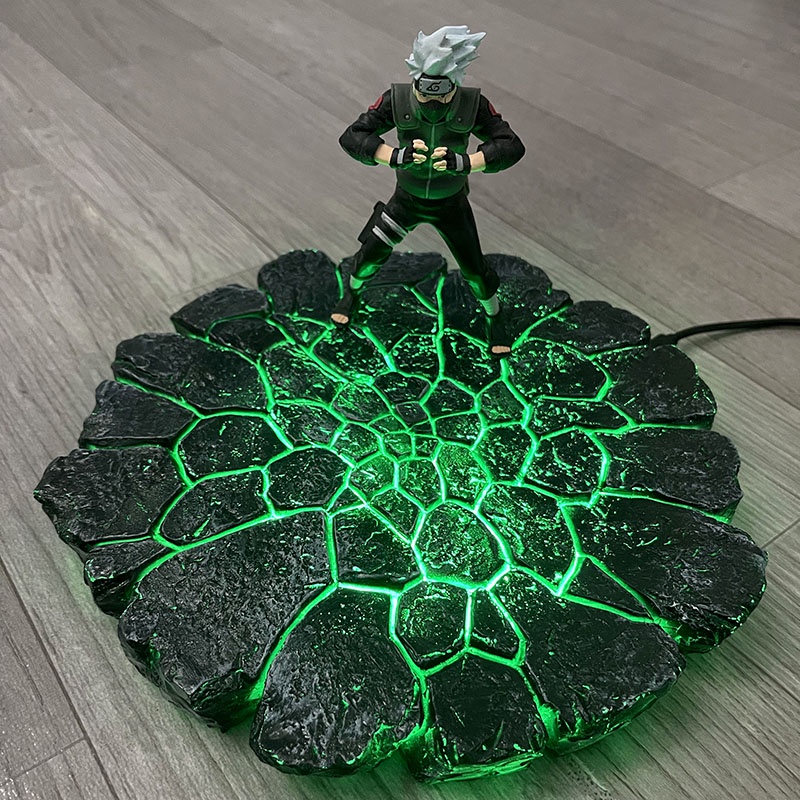 GK Resin Diorama cracked ground light up งานเรซิ่น ฐานฉากพื้นแตก (ใหญ่22cm) (มีไฟ)