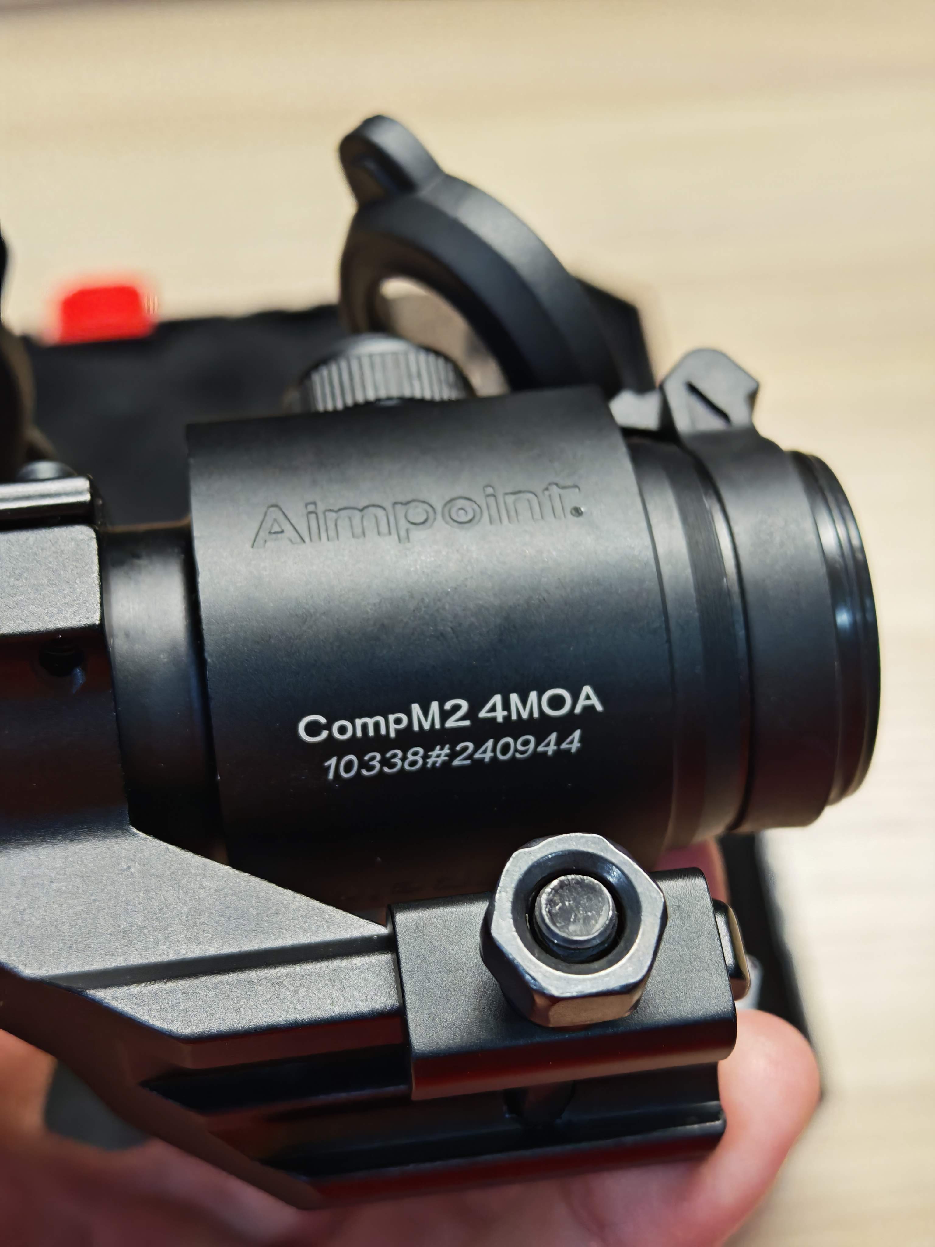 Holy Warrior Red Dot Aimpoint Comp M2 + ขาจับ 2 แบบ โค้งและตรงกล่องครบ มือสอง