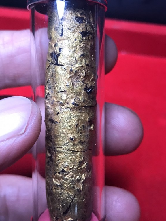 ตะกรุดกาสะท้อน ทาทอง ขาปิ่นโต หลวงปู่ชุ่ม โพธิโก วัดวังมุย