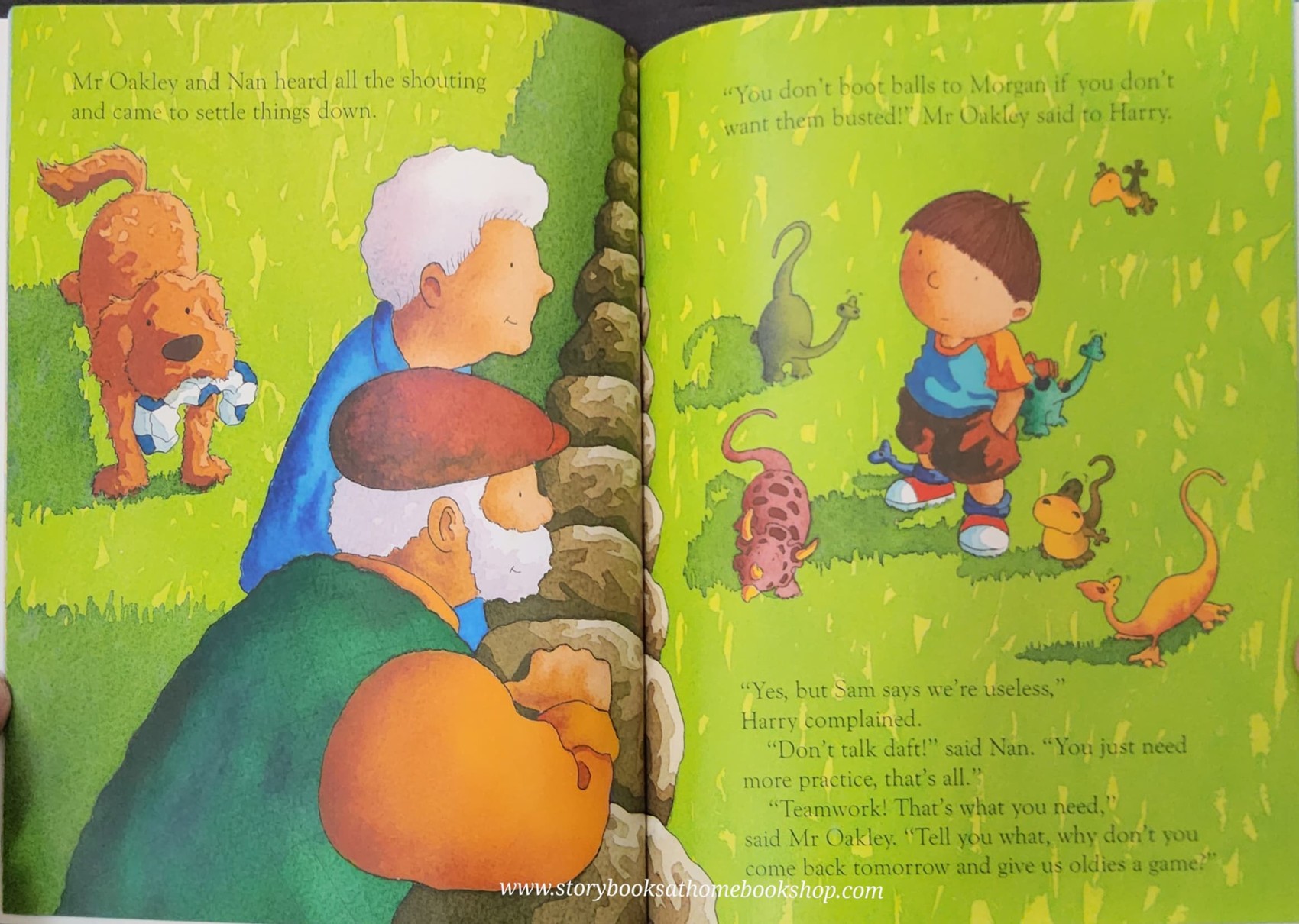 หนังสือนิทานปกอ่อน** 🍓🍓 HARRY AND THE DINOSAURS UNITED B IAN WHYBROW.ADRIAN RAYNOLDS