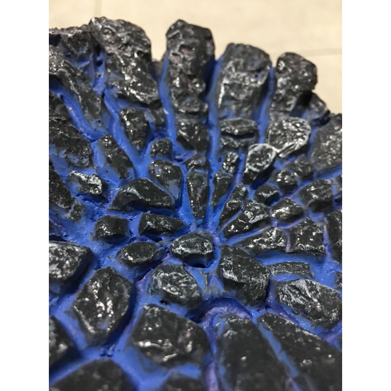 GK Resin Diorama Blue Cracked Ground งานเรซิ่น ฉากพื้นแตกสีฟ้า