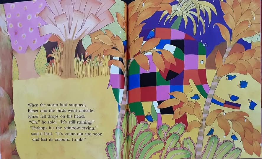 หนังสือนิทานปกอ่อน** 🍅🍅ELMER AND THE RAINBOW