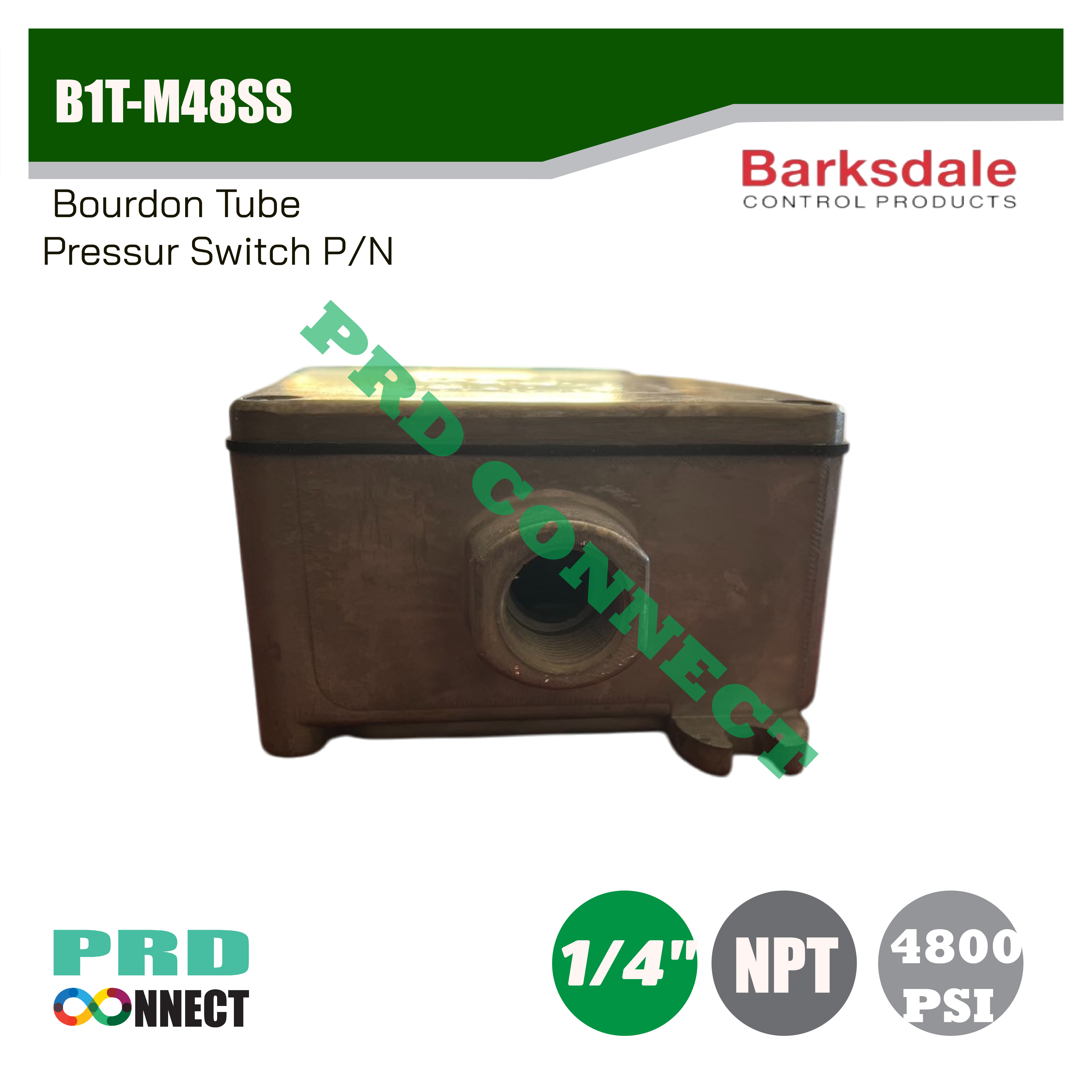 B1T-M48SS Barksdale Pressure Switch (เพรสเชอร์สวิทซ์)