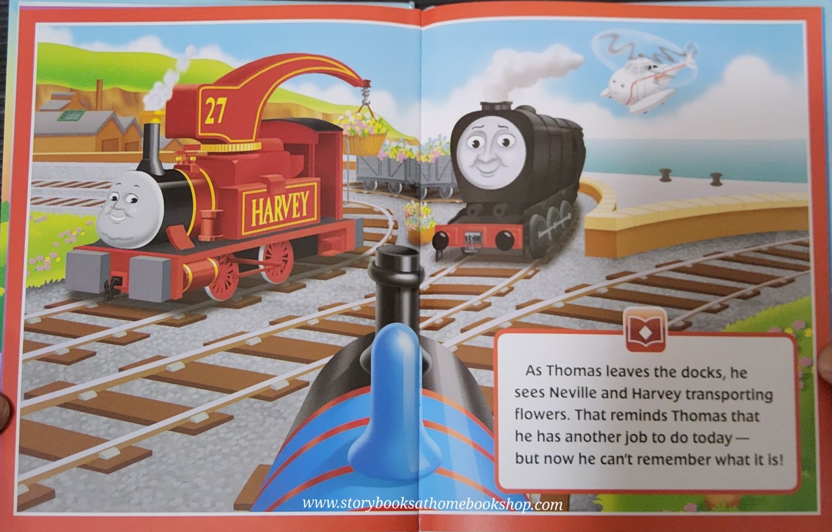 หนังสือนิทานปกแข็ง ** 🍅🍓 STORY READER:THOMAS&FRIENDS :RIDE WITH THOMAS