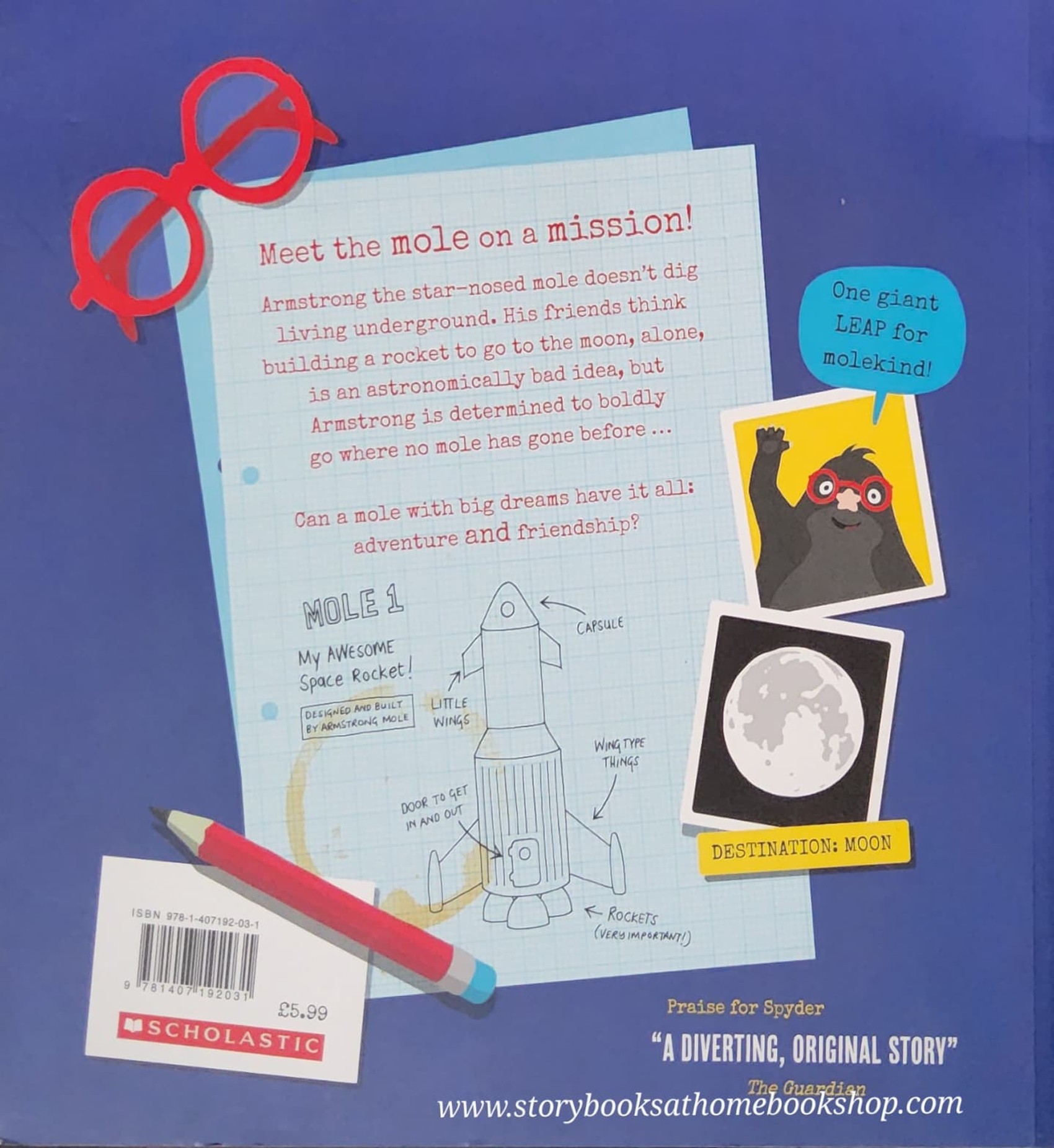 หนังสือนิทานปกอ่อน** ♥️ROCKETMOLE BY MATT CARR