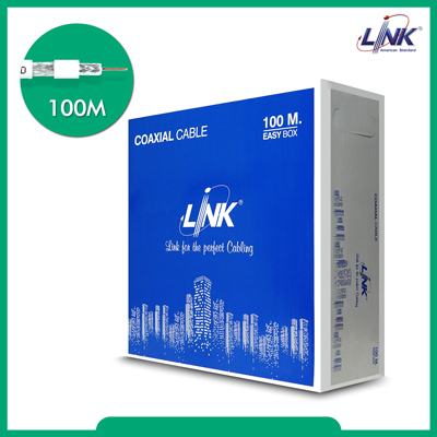 RG 6/U Cable, 95% Shield, White Jacket ADVANCED 100m./Easy Bx