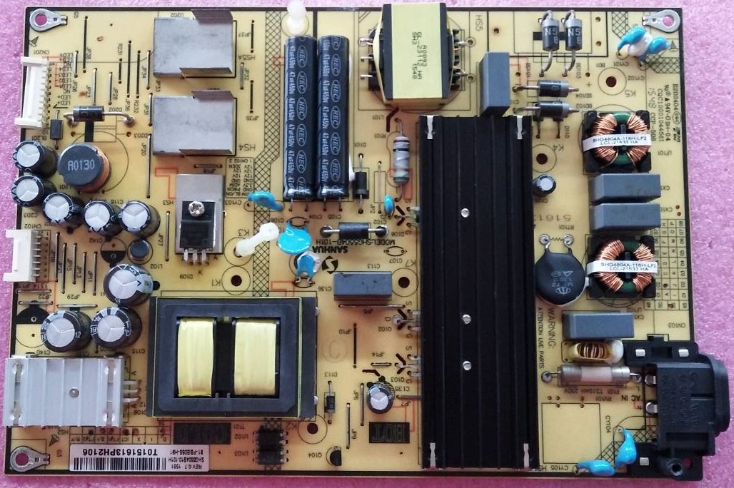 ซับพลายทีวี ทีซีแอล TCL และใช้ในยี่ห้อ GYGAR อะไหล่แท้/ของมือสองถอดจากเครื่อง ใช้กับรุ่น LED55D2730 LED55S3800 LED50D2720 พาร์ท SHG5504B-101H