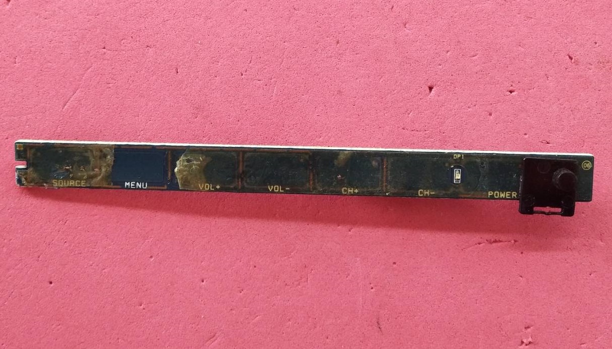 แผงรับรีโมท/ตัวรับรีโมททีวีซัมซุง/คีย์ทัช/คีย์คอนโทรล TV SAMSUNG (ซัมซุง) อะไหล่แท้/ของถอดพร้อมใช้งาน พาร์ท BN96-10377B BN41-01182A