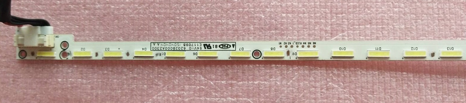 หลอดแบคไลน์ทีวี ทีซีแอล TCL SHARP ของแท้มือสองถอดจากเครื่อง รุ่นLED50E6800 LC-50UE630X