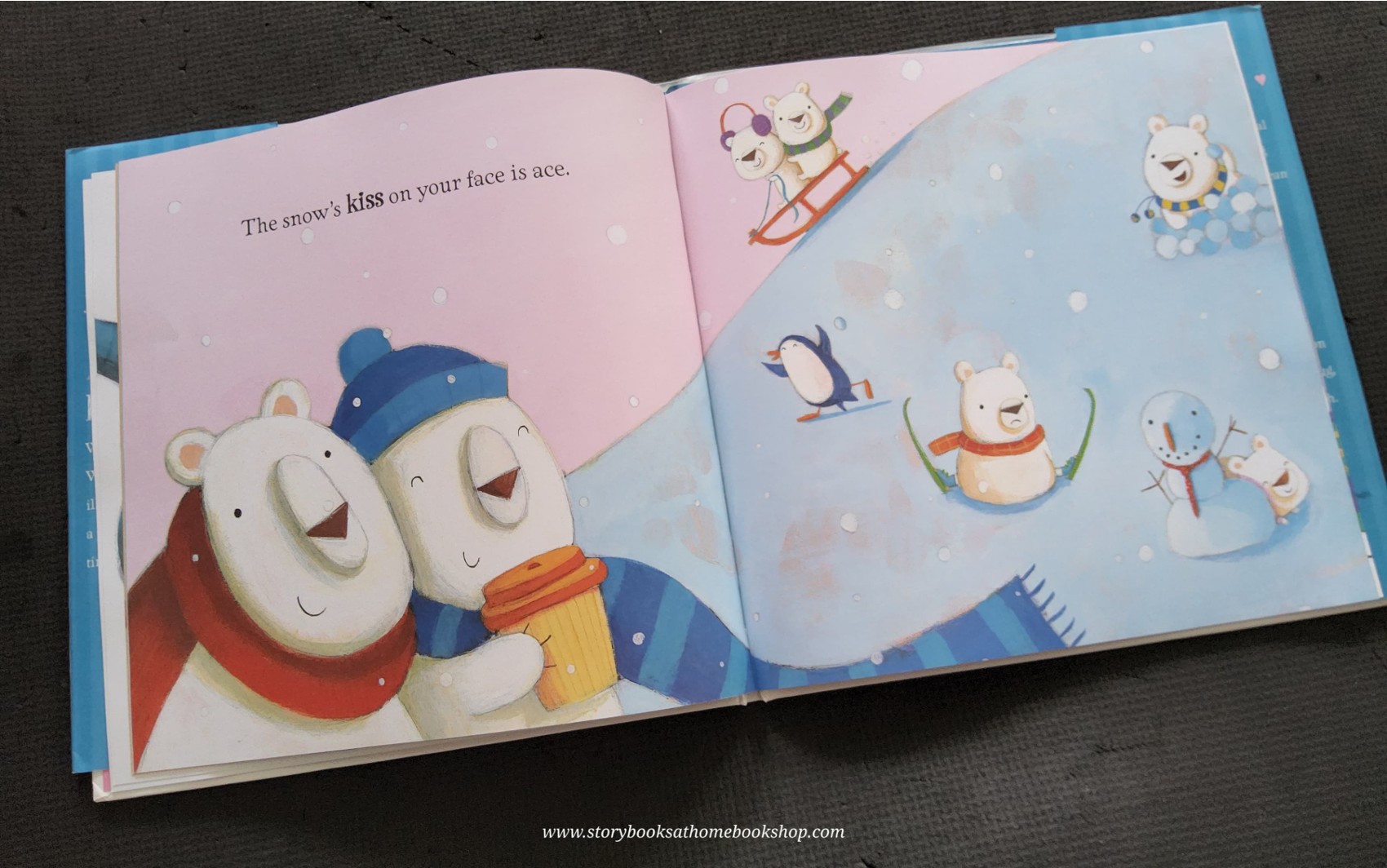 หนังสือนิทานปกแข็ง ** ♥️♥️THE BIGGEST KISS BY JOANNA WALSH & JUDI ABBOT