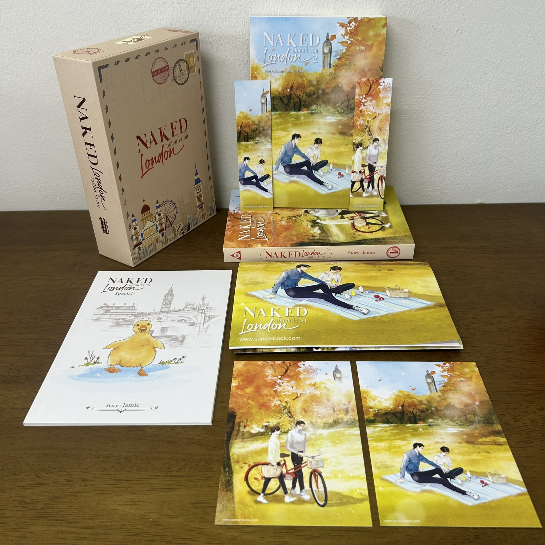 [YAOI] BOXSET Naked london เปลือยใจรัก เล่ม 1-2 จบ+เล่มพิเศษ ... Jamie (มือสอง) นิยายวาย SENSE