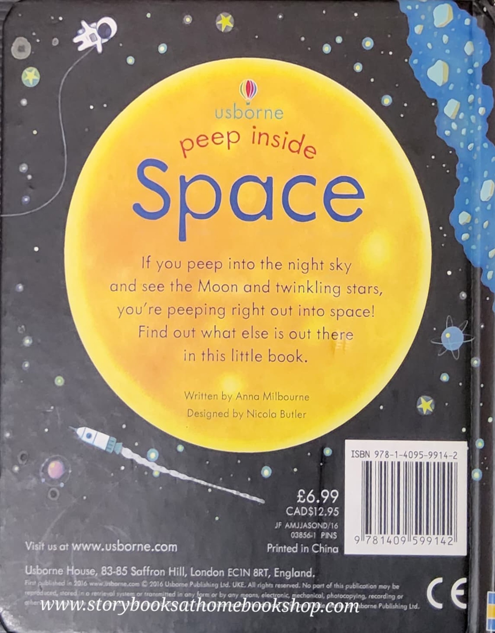 PEEP AND FLAP BOARD BOOK ** ð
ð
USBORNE PEEP INSIDE SPACE