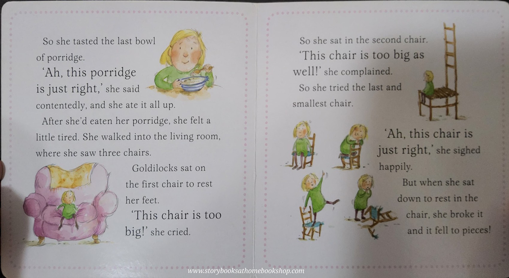 BOARD BOOK** 🍅🍓NURSERY STORIES:GOLDILOCKS AND THE THREE BEARS
