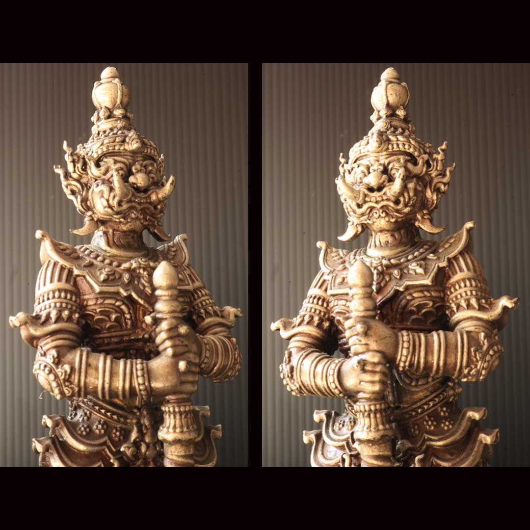 พระบูชา ท้าวเวสสุวรรณโณ วัดจุฬามณี รุ่นพุทธศิลป์ทรงจำปี ปี2563 ขนาด 5นิ้ว เนื้อขนวนชุบเงินซาตินนอก