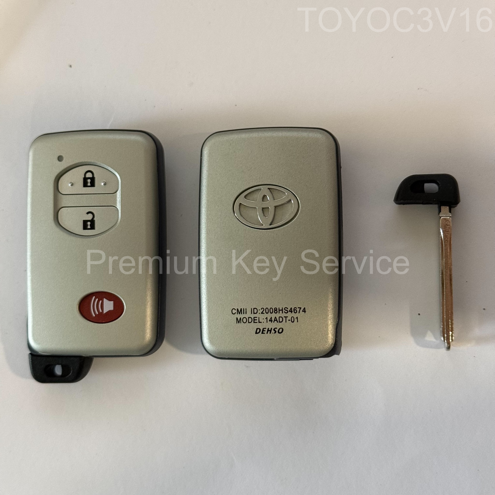 กรอบรีโมต Toyota Smart Key 3 ปุ่ม