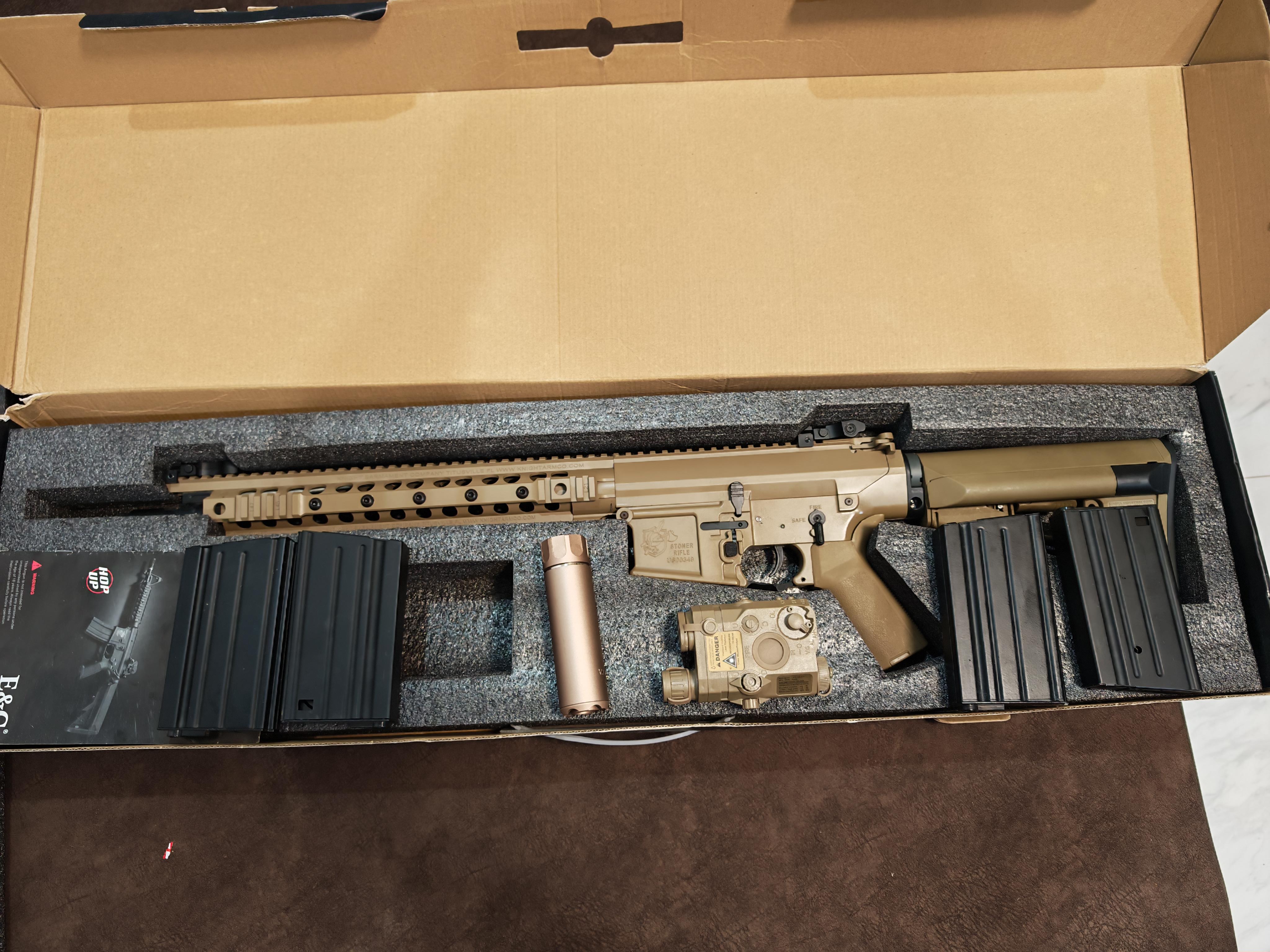 E&C 902-1 S2 M110 K1 Carbine บอดี้โลหะ Jr.Custom Gen 2 AEG BB Gun บีบีกัน Airsoft Gun ปืนอัดลม ปืนยาวไฟฟ้า มือสอง