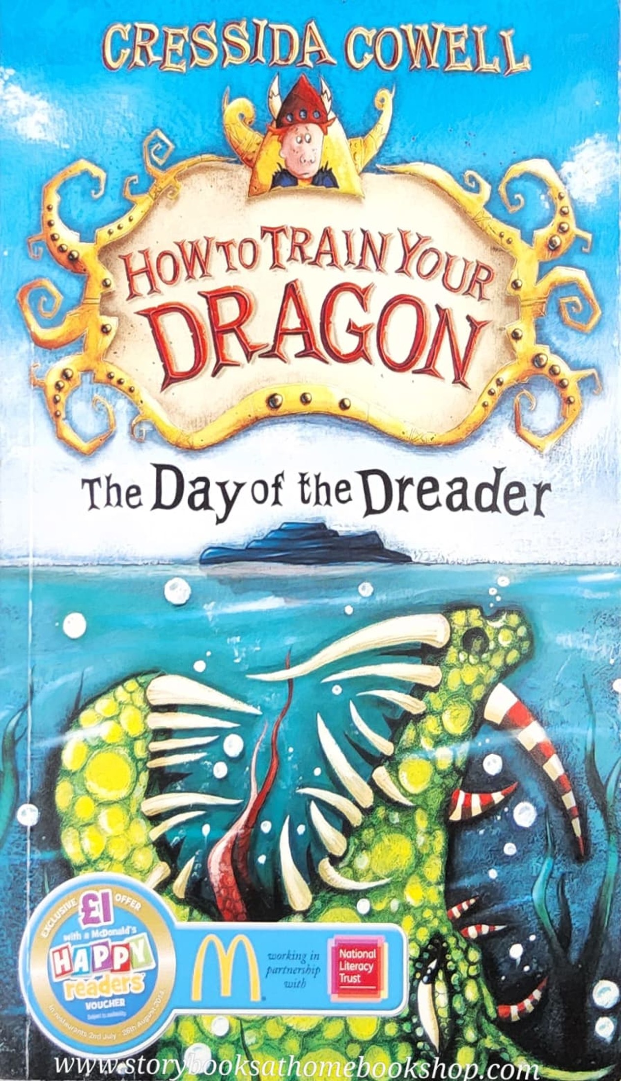 วรรณกรรมเยาวชน ** **หนังสือนิทานปกอ่อน** 🍅🍅HOW TO TRAIN YOUR DRAGON THE DAY OF THE DREADER BY CRESSIDA COWELL