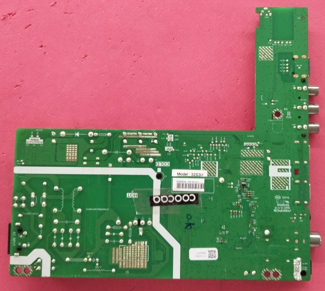 วันบอร์ดทีวีคูก้า( COOCAA)มือสองถอดจากเครื่อง รุ่น32S3U พาร์ทติดบอร์ด5800-A7A41T-OPXXเบอร์ทีบาร์HV320WHB-F56