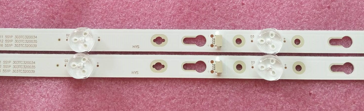 หลอดแบล็คไลท์ทีวี ทีซีแอล(LED BLACK LIGHT TCL) ใหม่โรงงาน รุ่นLED32D2940 LED32S6500 LED32HS521 LED32D2720 (5ดวง X 2แถว) 5-6V