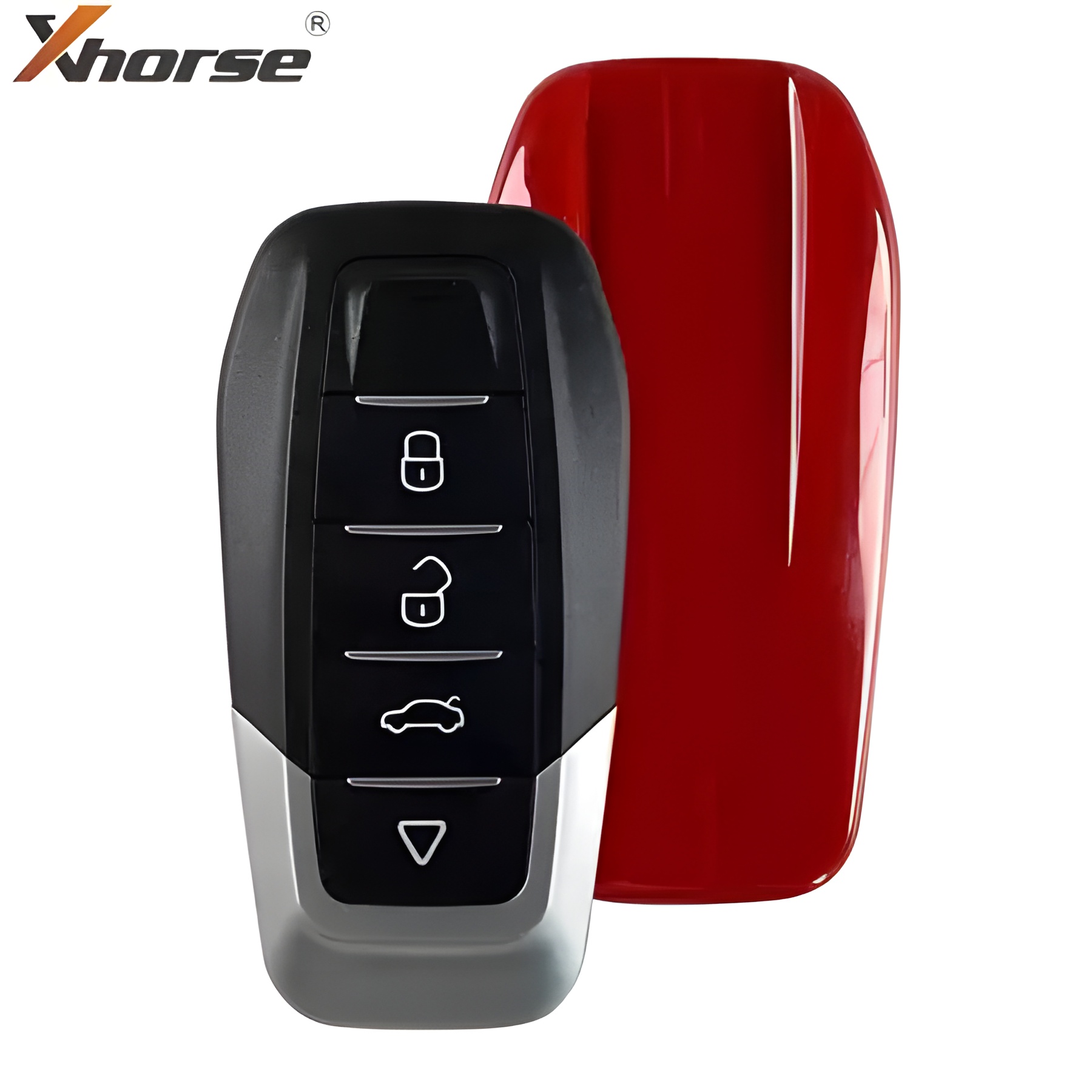 Xhorse VVDI รีโมต Ferrari Style ข้างหลังสีแดง 4 ปุ่ม XKFEF2EN