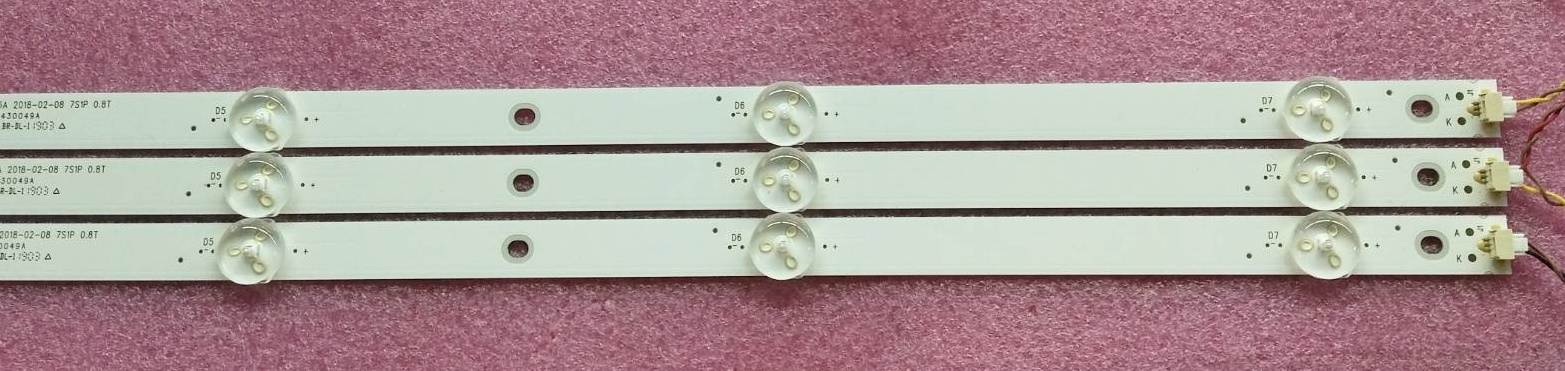 หลอดแบล็คไลท์ ACONATIC (อะโคเนติค) ของแท้ถอดจากเครื่อง รุ่น AN-43DF800SM (3แถวX7ดวง)