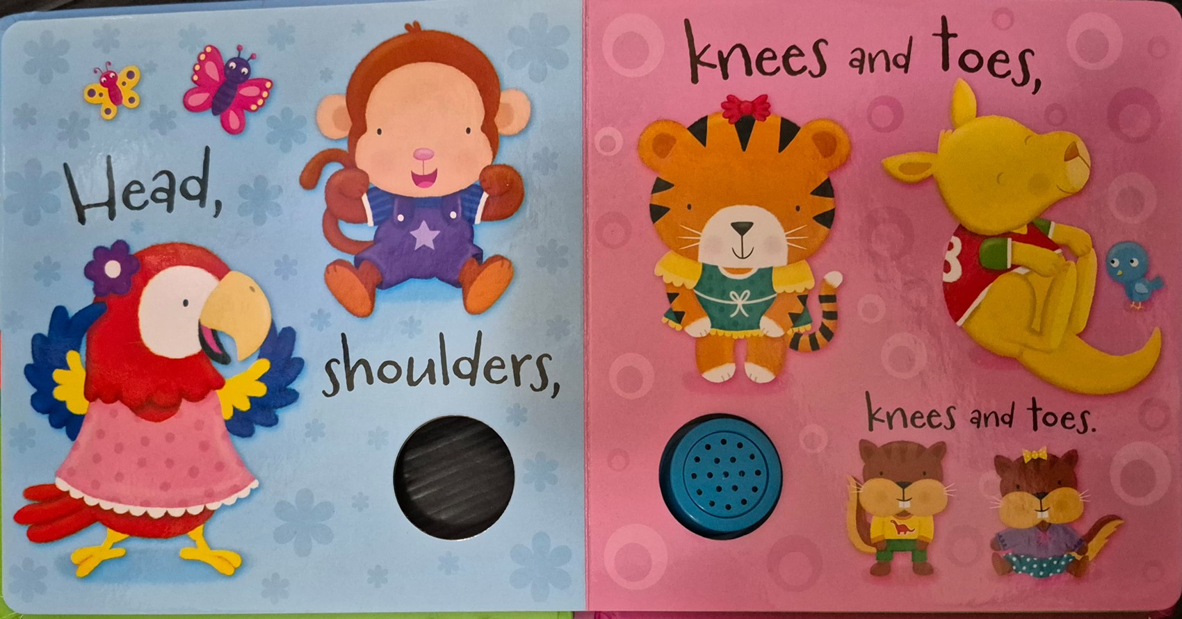 SOUND BOARD BOOK ** 🍅🍓HEAD,SHOULDERS,KNEES AND TOES