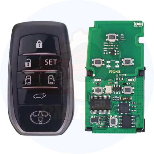 รีโมต Lonsdor FT03-P0120B6 Smart Remote ชิป 8A 6 ปุ่ม สำหรับ Toyota Alphard Vellfire สร้างไม่ได้ โลโก้ ALPHARD