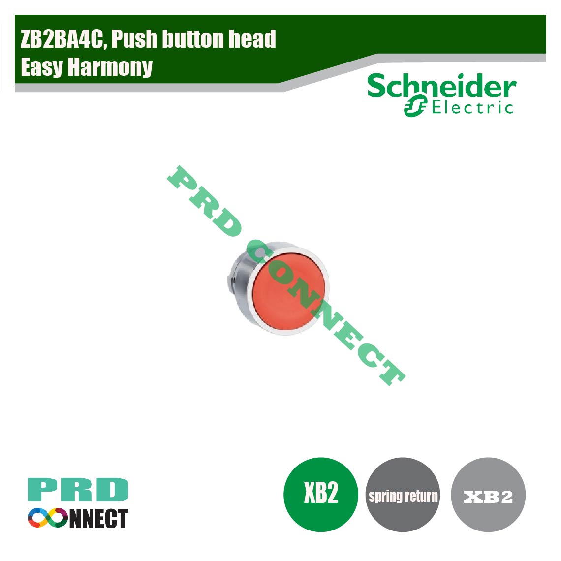 ZB2BA4C, PUSH BUTTON HEAD, EASY HARMONY, SCHNEIDER