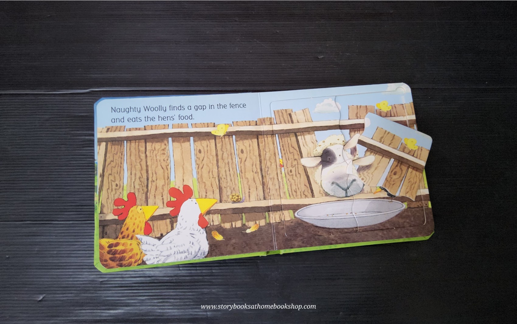 JIGSAW BOARD BOOK** 🍅🍓USBORNE FARMYARD TALES CHUNKY JIGSAWS: NAUGTY WOOLLY