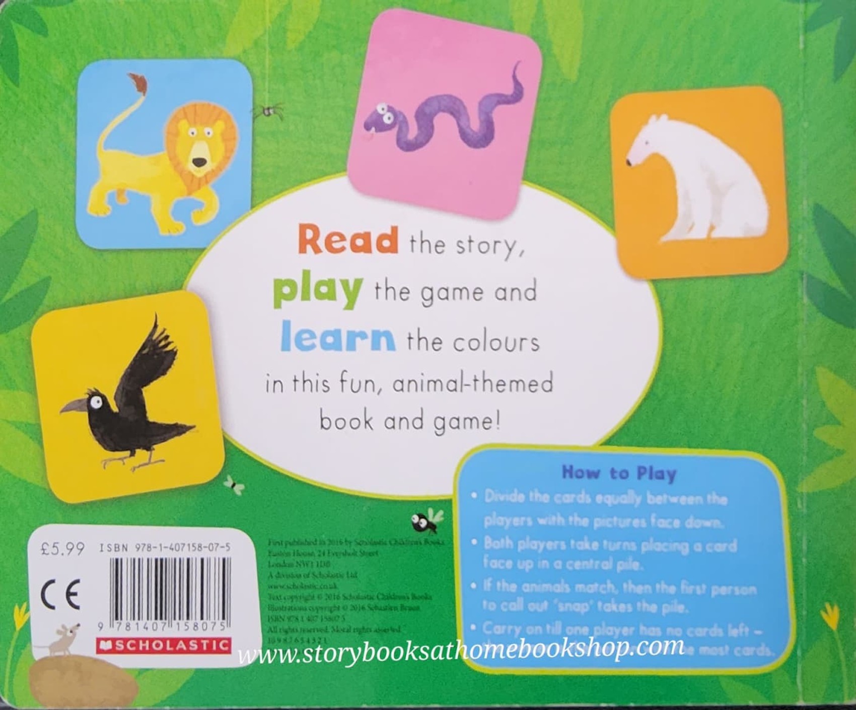 SNAP CARDS Board Book** 🍅🍓LET'S PLAY: ANIMAL SNAP (WITH 20 SNAP CARDS) BY SEBASTIEN BRAUN