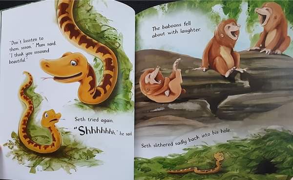 หนังสือนิทานปกอ่อน ** 🍅🍓 THE SNAKE WHO SAID Shhh