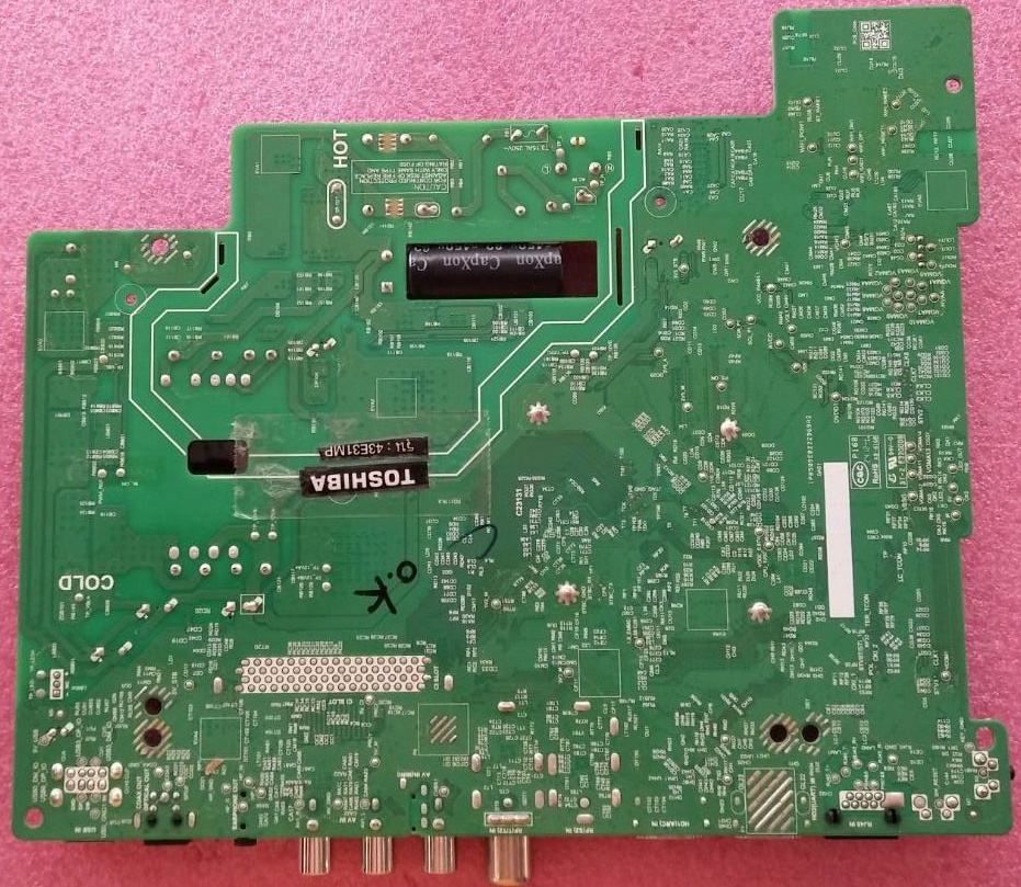 เมนบอร์ดทีวี TOSHIBA โตชิบา ของแท้มือสองถอดจากเครื่อง รุ่น 43E31MP พาร์ทTPD.NT72690T.PB702(T)