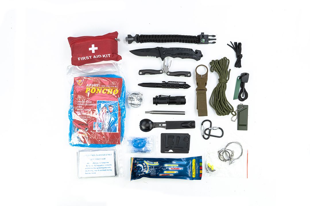 Survival kits ชุดอุปกรณ์เดินป่า ชุดตั้งแคมป์ เครื่องมือ 33 ชิ้น รุ่น ST210512-19