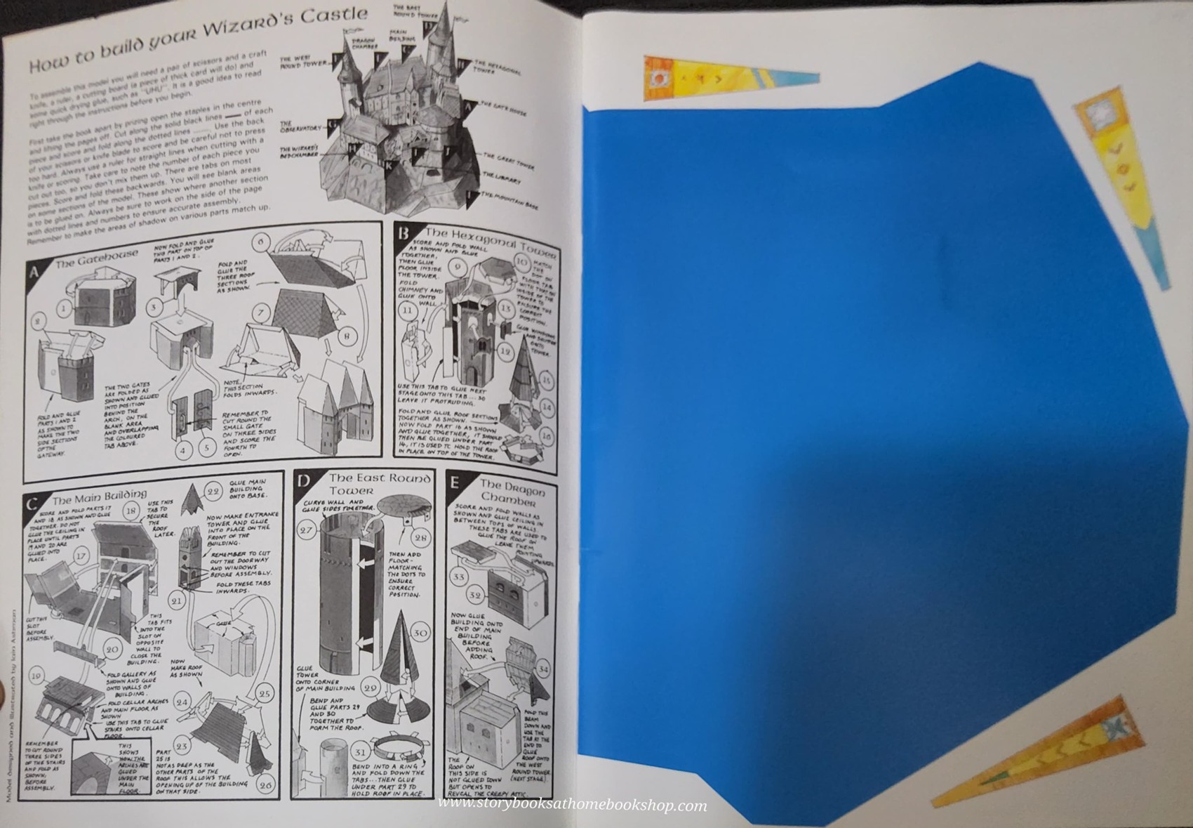 ACTIVITIES BOOK** ♥️USBORNE CUT-OUT MODEL:MAKE THIS WIZARD'S CASTLE