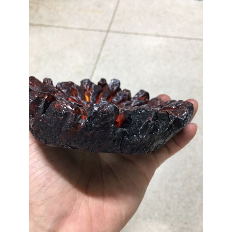 GK Resin Diorama Cracked Ground Lava งานเรซิ่น ฉากพื้นแตกลาวา (เล็ก12cm)