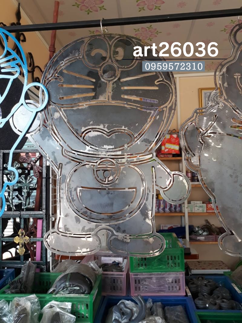 เหล็กดัดสำเร็จรูป ราคาต่อตัว ลายการ์ตูน โดราเอม่อน