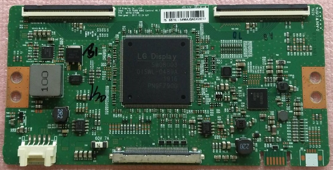 ทีคอนทีวี LG แอลจี อะไหล่แท้/มือสองพร้อมใช้งาน ใช้กับรุ่น พาร์ท 6870C-0759B รุ่น75UK6500PTB.ATMWLJD 75UM6970PTB.ATMYLJD 75UM7250PTB.ATMYCJD 75UM7500PTA.ATMYLJD 75UT640S0TA.ATMYLJD 75UU640C-TB.ATMWLJD