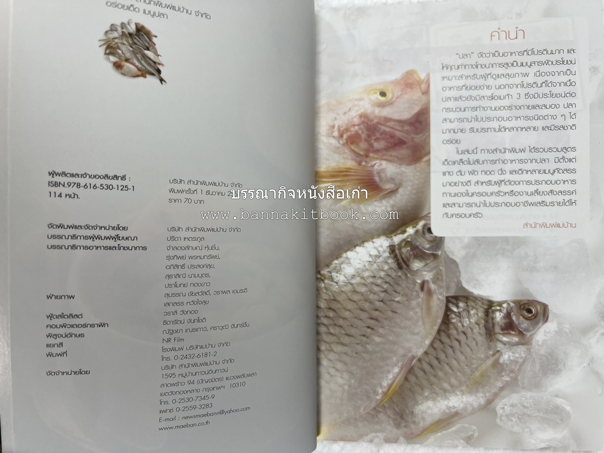 อร่อยเด็ด เมนูปลา โดย : สำนักพิมพ์แม่บ้าน.