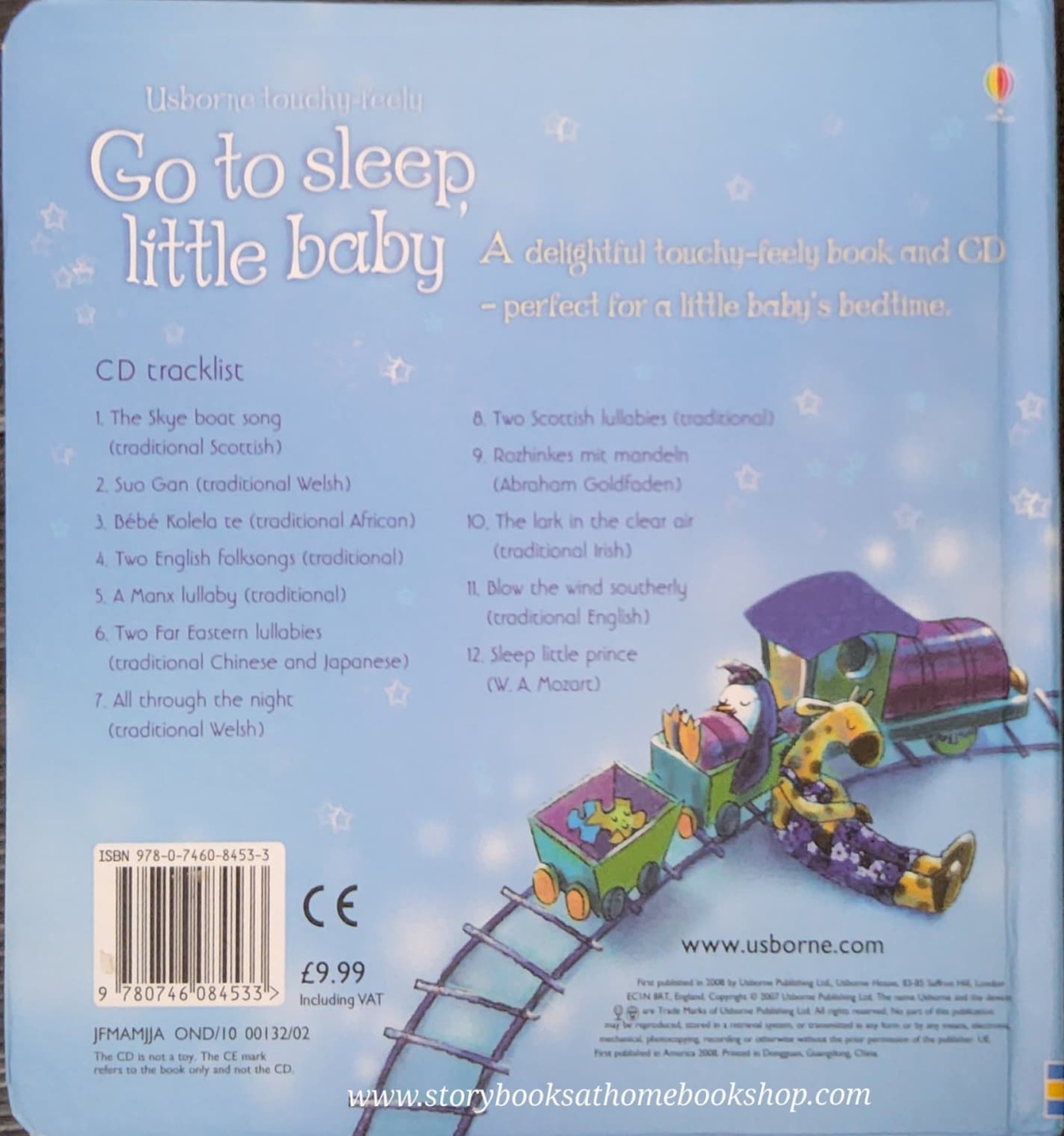 CD AUDIO BOARD BOOK** ð
ð
USBORNE TOUCHY-FEELY GO TO SLEEP,LITTLE BABY