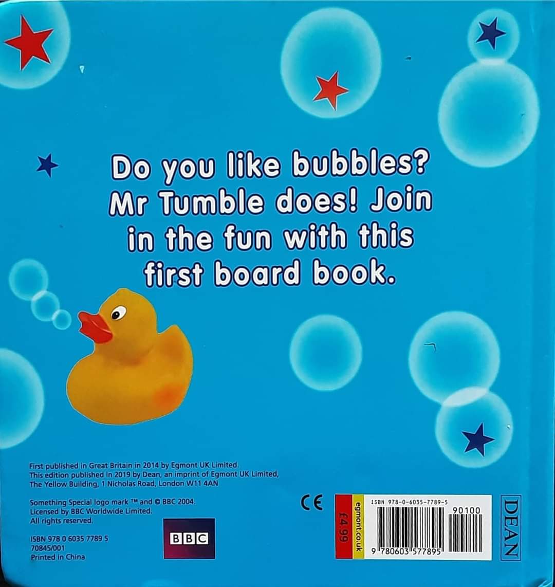 หนังสือนิทาน ภาษาอังกฤษ ปกแข็ง Board Book Mr Tumble's Bathtime Book/สภาพ 80-90%