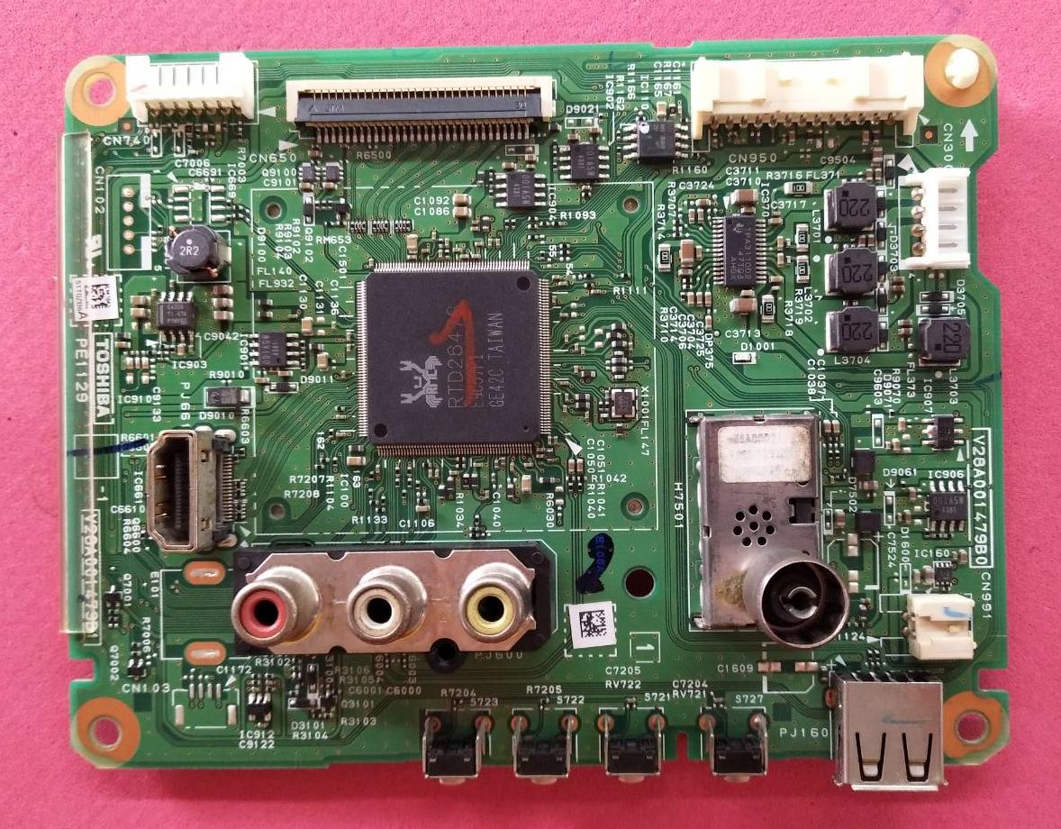 เมนบอร์ดทีวีโตชิบา (TOSHIBA)มือสองพร้อมใช้งาน ใช้กับรุ่น 32P1300VT :32P1400 จอ LG (พาร์ทลงท้าย -L)