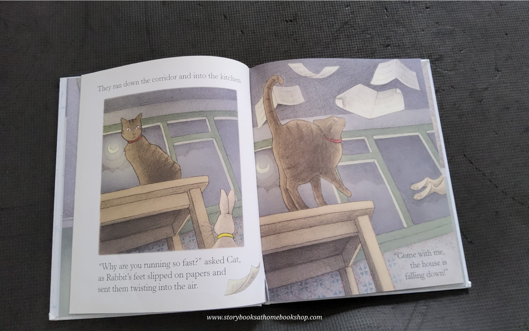 หนังสือนิทานปกแข็ง** 🍅🍅THE HOUSE RABBIT BY LESLEY WHITE